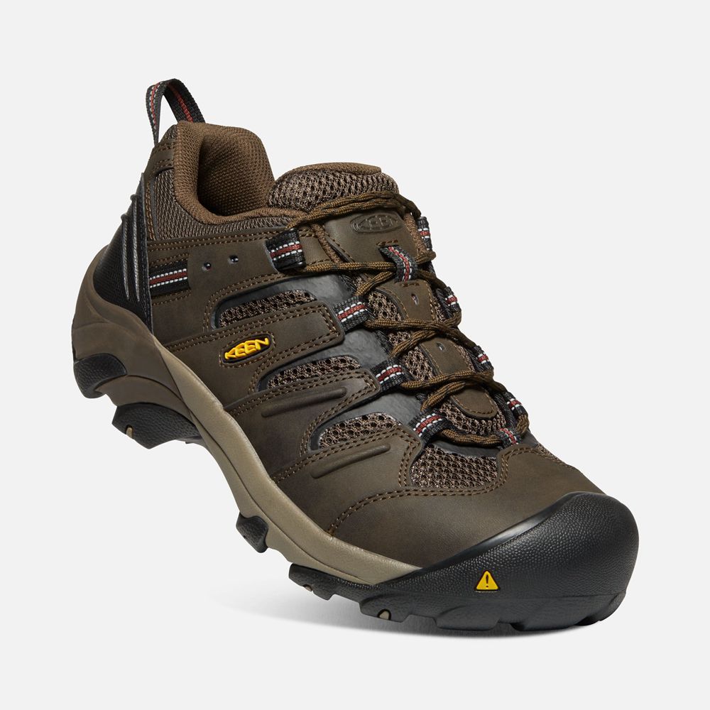 Chaussures de Travail Keen Homme Marron | Lansing Basse (Steel Toe) | YZTKA-2139